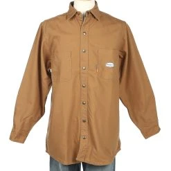 Rasco Fr Men's Brown Duck Shirt FR Jacket