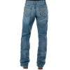 Cinch Men's Carter 2.0 Medium Wash Relaxed Fit Mid Rise Boot Cut Jeans