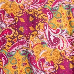 Wyoming Traders Paisley Lemon Berry/Raspberry Yellow Wild Rag