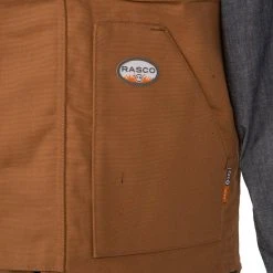 Rasco Fr Men's Brown Duck Work Vest -jeans shop BDV5501 2