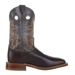 Justin Boots Mens Bender Silver Blue Cowhide With Brown Square Toe Boot 9 Justin Boots Mens Bender Silver Blue Cowhide With Brown Square Toe Boot -jeans shop BR5349 5