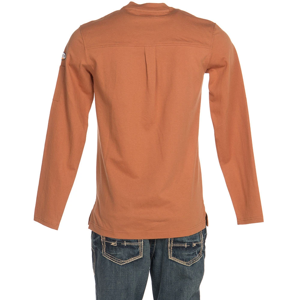 Rasco FR Burnt Orange Utility Henley 5 Rasco FR Burnt Orange Utility Henley - Image 5