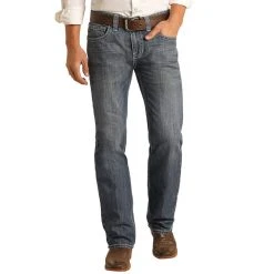 Rock N Roll Cowboy Men's And Denim Pistol Straight Jean -jeans shop M1P1763 1