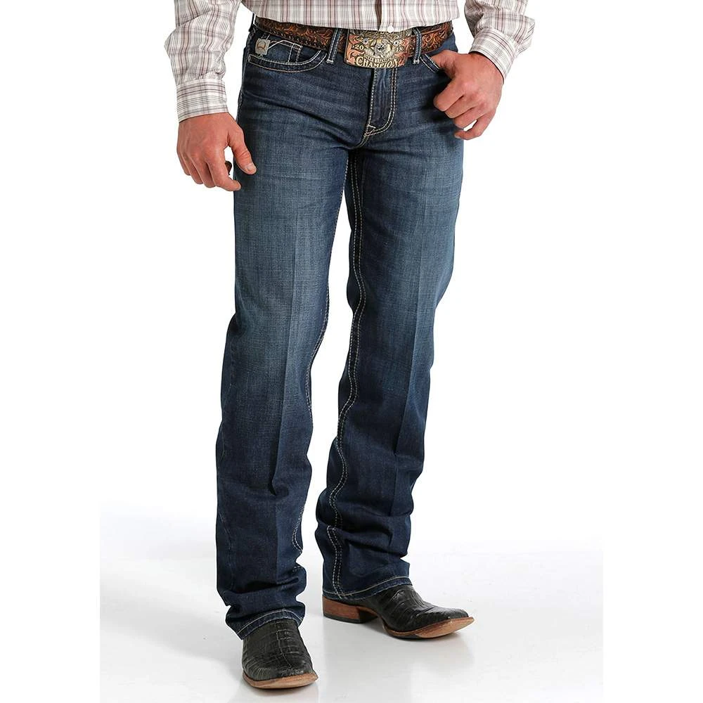 Cinch Men's Grant Dark Stonewash Boot Cut Jean 2 Cinch Men's Grant Dark Stonewash Boot Cut Jean - Image 2