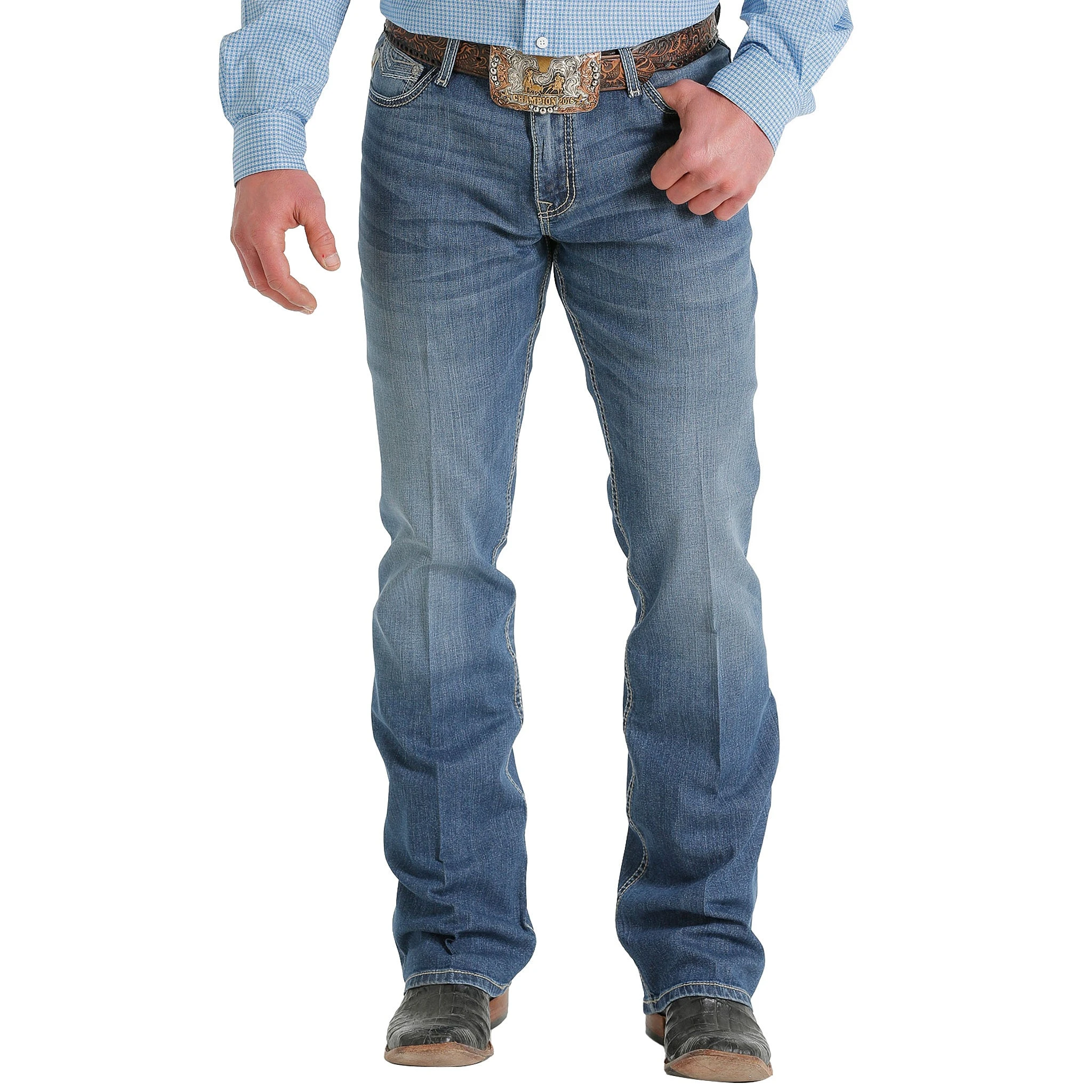 Cinch Men's Ian Medium Stonewash Jeans 2 Cinch Men's Ian Medium Stonewash Jeans - Image 2