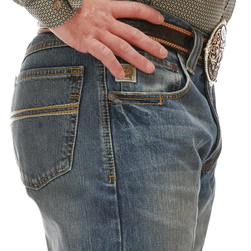Cinch Men's Silver Label Slim Fit Medium Stonewash Jeans 5 Cinch Men's Silver Label Slim Fit Medium Stonewash Jeans - Image 5