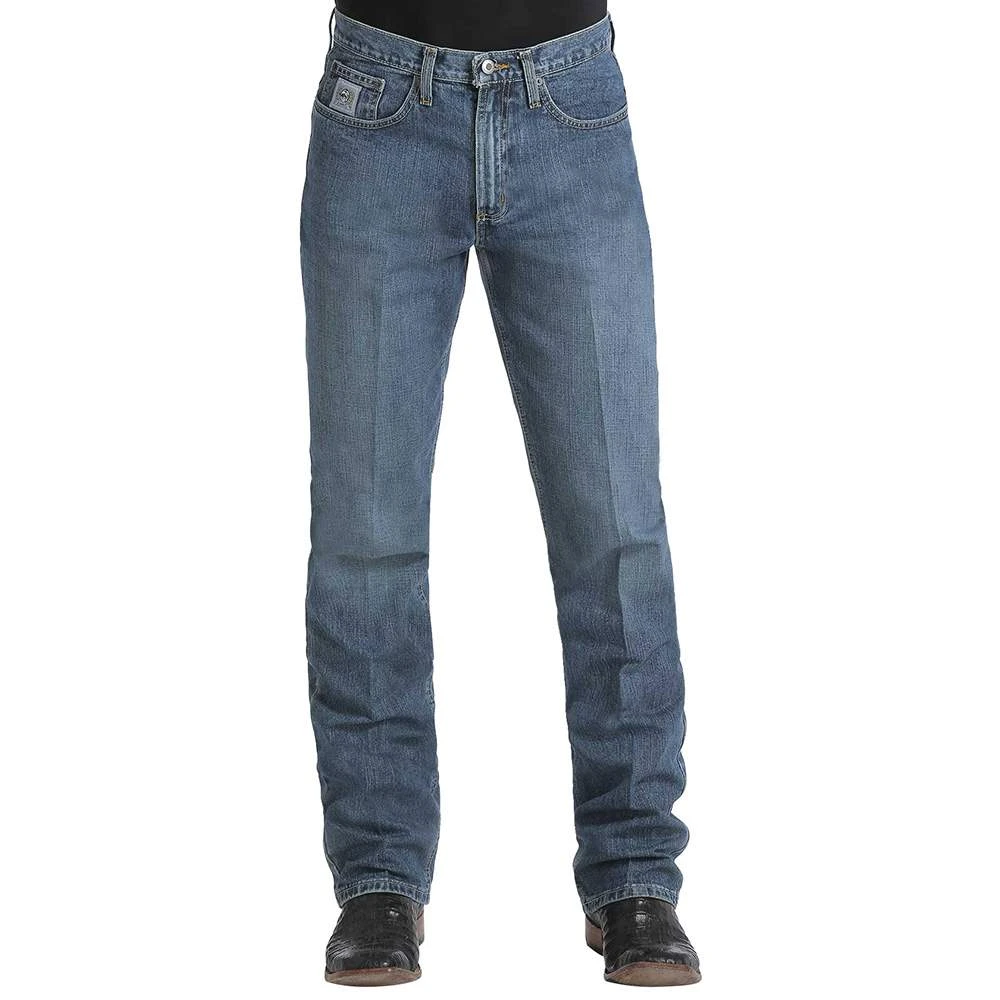 Cinch Men's Silver Label Slim Fit Medium Stonewash Jeans 2 Cinch Men's Silver Label Slim Fit Medium Stonewash Jeans - Image 2