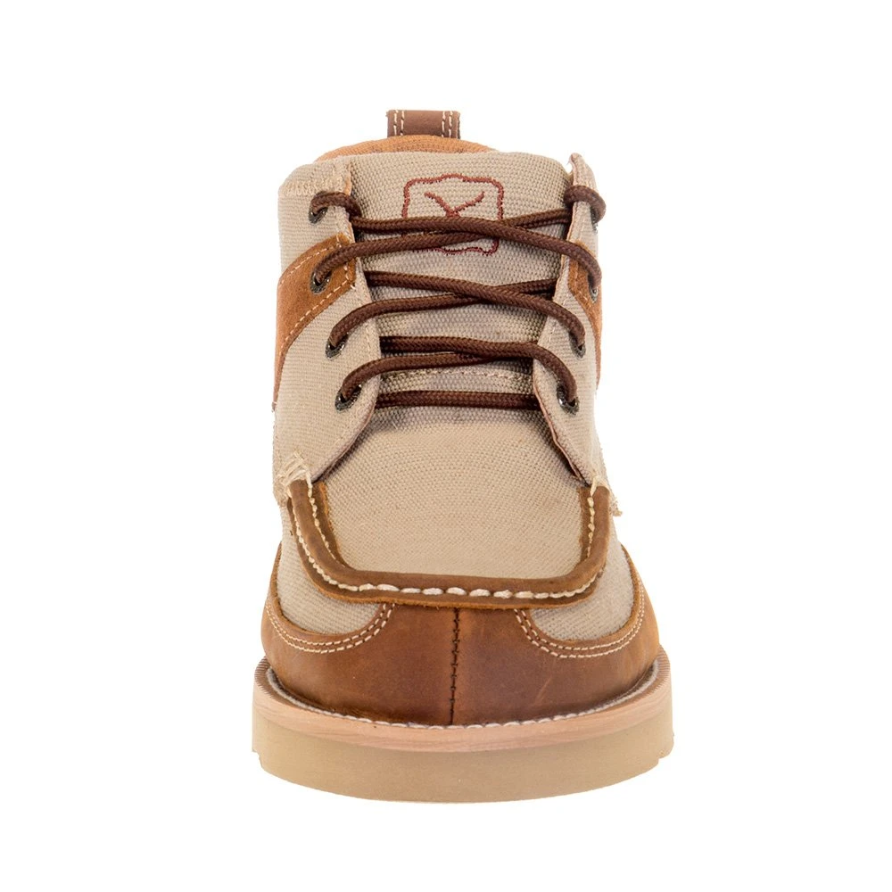 Twisted X Men's Twisted X Khaki Oiled Saddle 4in. Wedge Sole Casual Shoe 2 Twisted X Men's Twisted X Khaki Oiled Saddle 4in. Wedge Sole Casual Shoe - Image 2