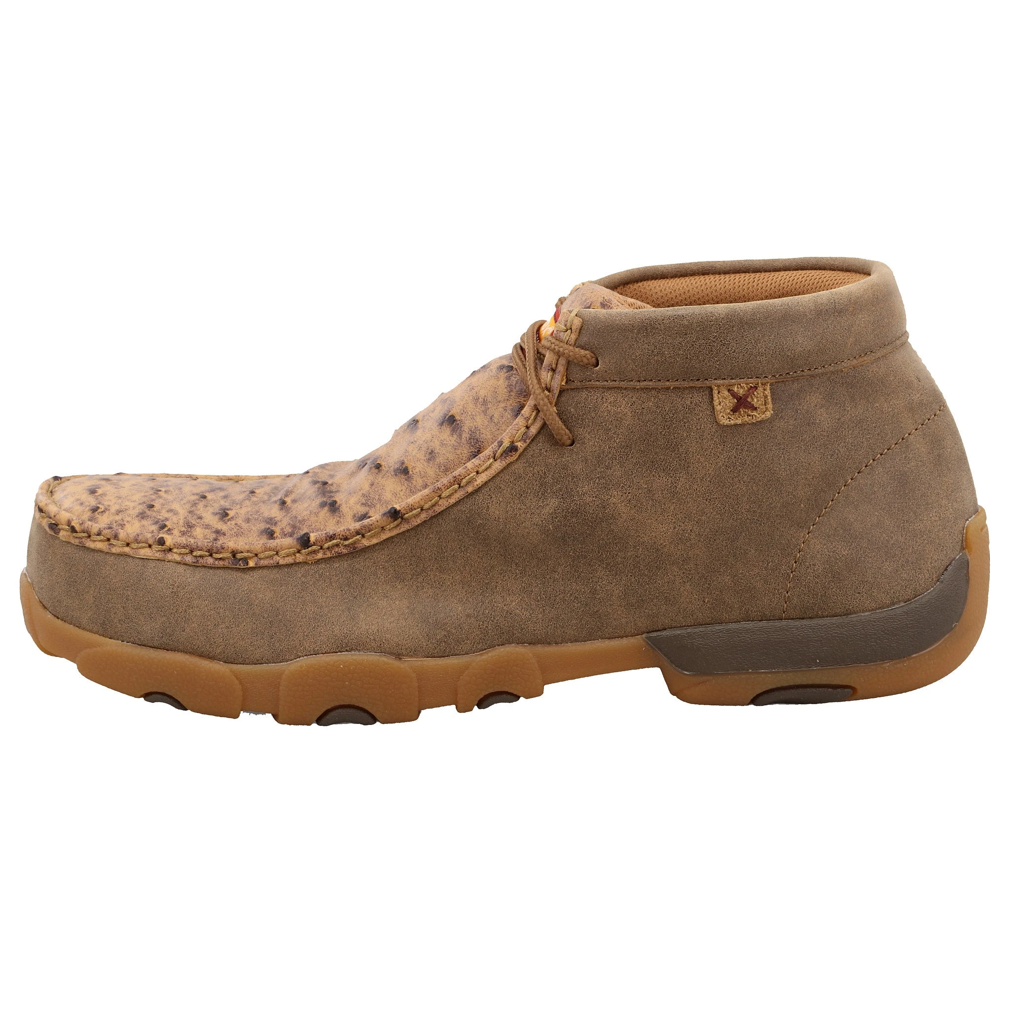 Twisted X Men`s Bomber Tan Ostrich Nano Toe Driving Moc 3 Twisted X Men`s Bomber Tan Ostrich Nano Toe Driving Moc - Image 3