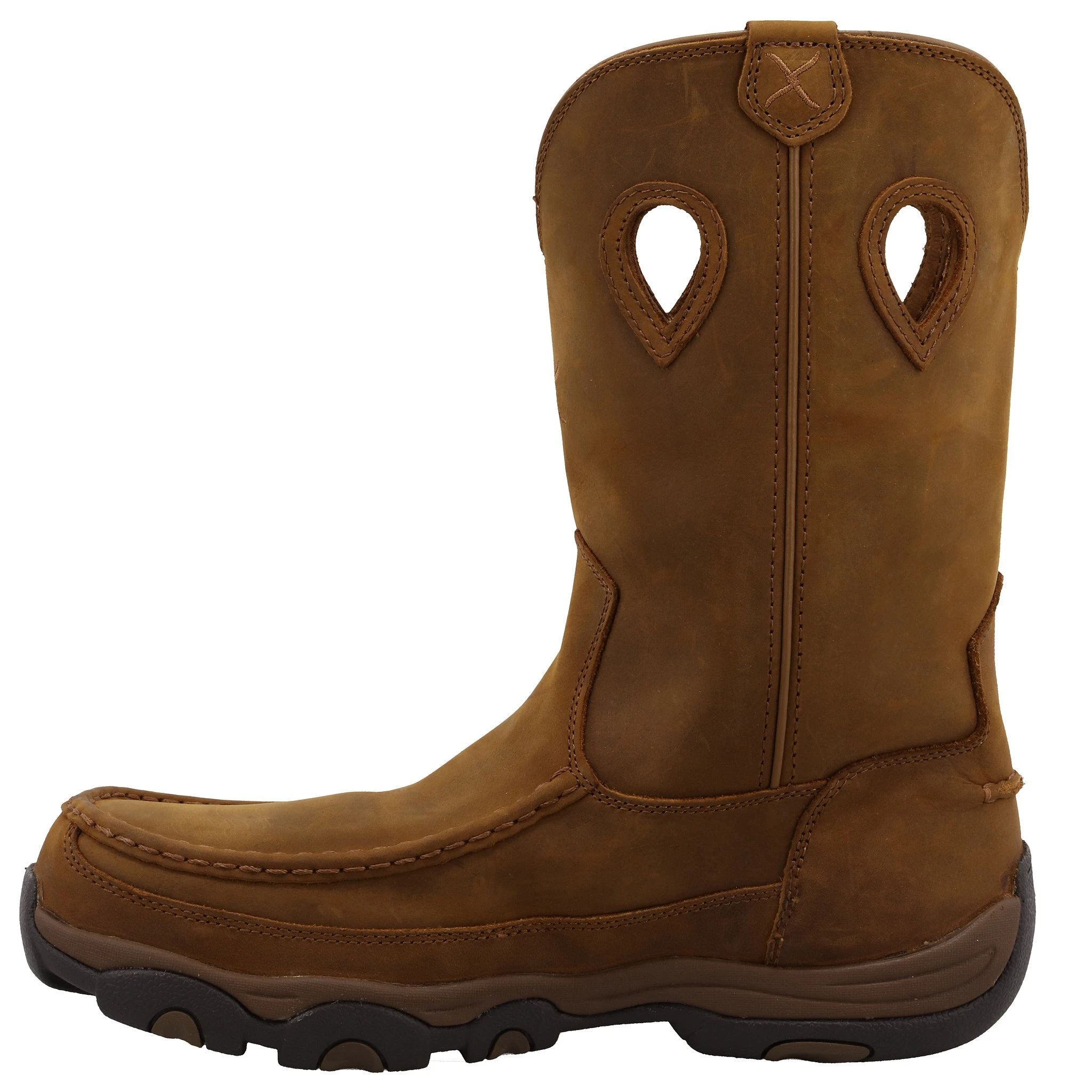 Twisted X Men's Distressed Saddle H20 Composite Toe Hiker Boot 3 Twisted X Men's Distressed Saddle H20 Composite Toe Hiker Boot - Image 3