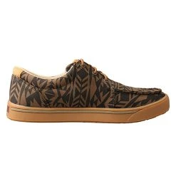 Twisted X Men's Hooey Dark Green And Black Aztec Loper Lace Up Casual Shoe -jeans shop MHYC017 4