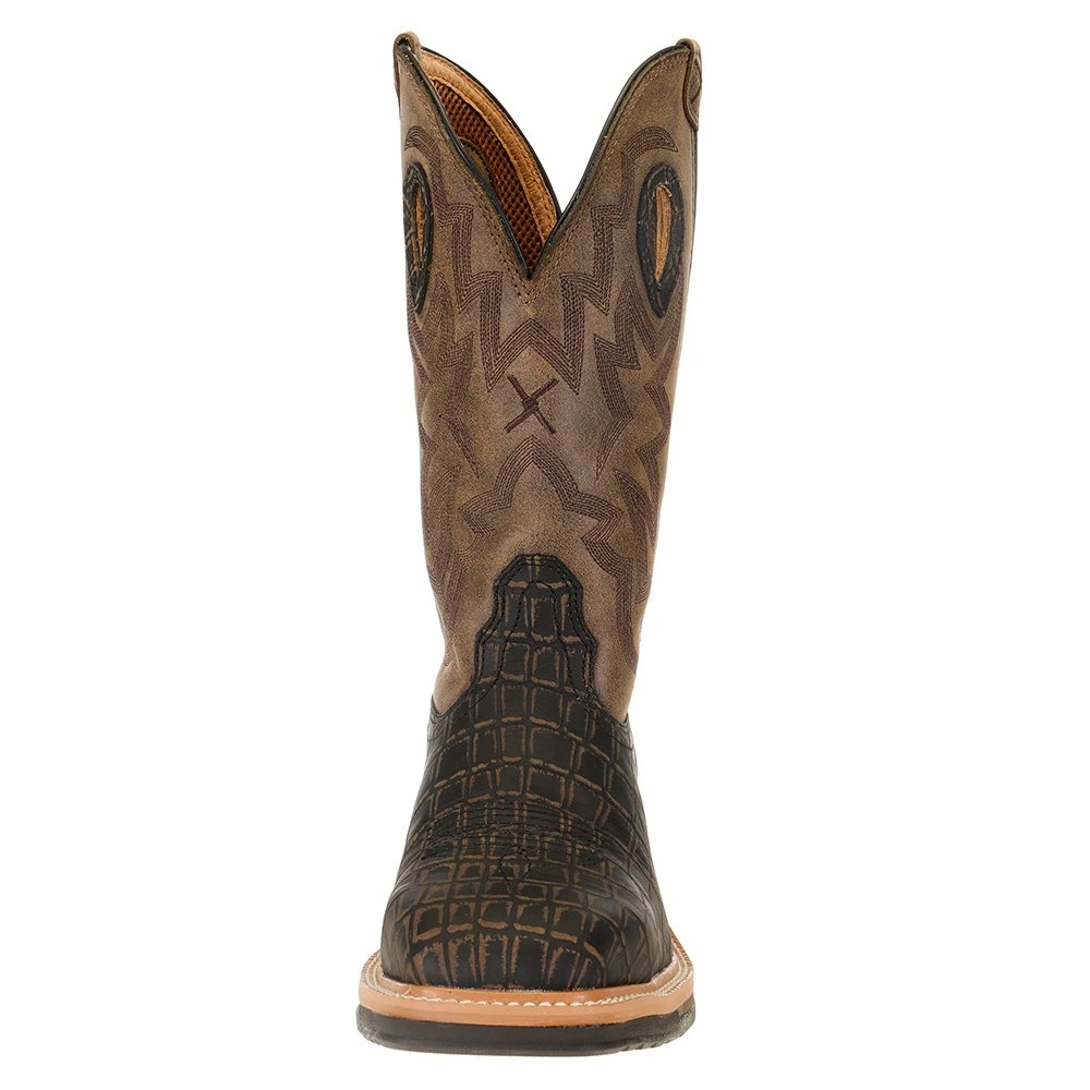 Twisted X Men's Lite Cowboy Caiman Print AlloyToe Work Boot 2 Twisted X Men's Lite Cowboy Caiman Print AlloyToe Work Boot - Image 2