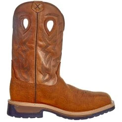 Men`s Twisted X Dark Brown 12in. Tan Square Soft Toe Work Boot -jeans shop MLCCW05 5