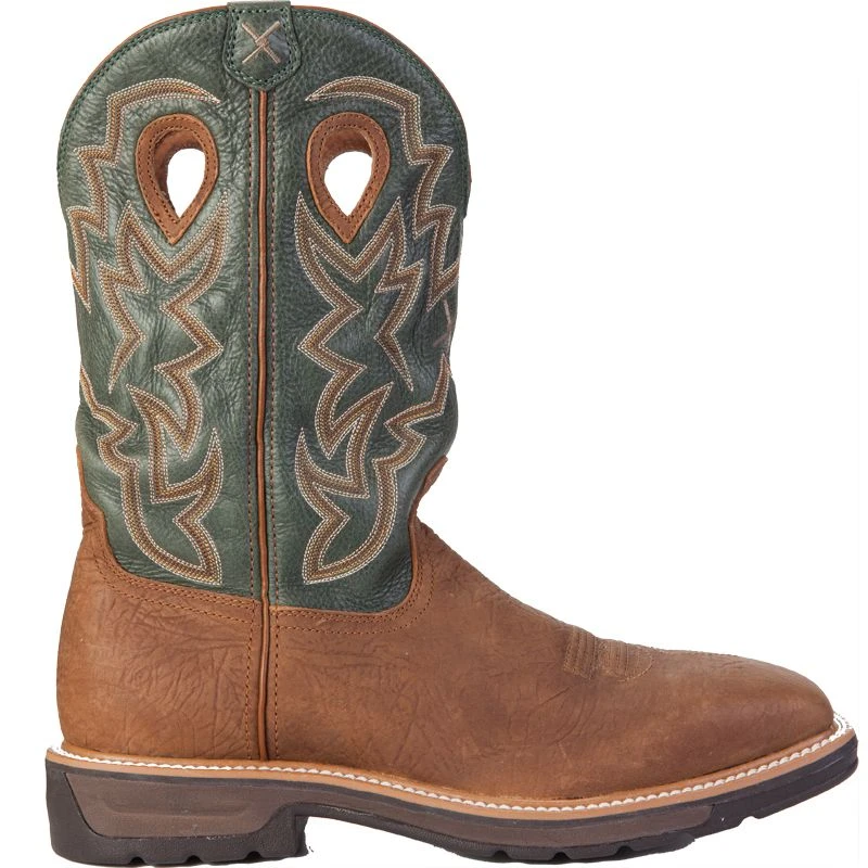 Twisted X Men's Distressed Shoulder Steel Toe Waterproof Lite Weight Cowboy Work Boots 3 Twisted X Men's Distressed Shoulder Steel Toe Waterproof Lite Weight Cowboy Work Boots - Image 3