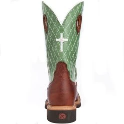 Twisted X Men's Cognac Glazed Pebble Lite Weight Cowboy Work Boots -jeans shop MLCW002 4