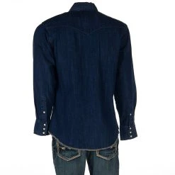 Wrangler Men's Western Long Sleeve Workshirt -jeans shop MS1041D 3