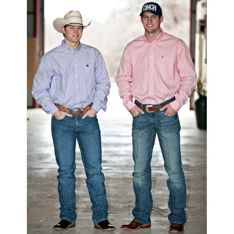 Cinch Men's Silver Label Slim Fit Medium Stonewash Jeans 4 Cinch Men's Silver Label Slim Fit Medium Stonewash Jeans - Image 4