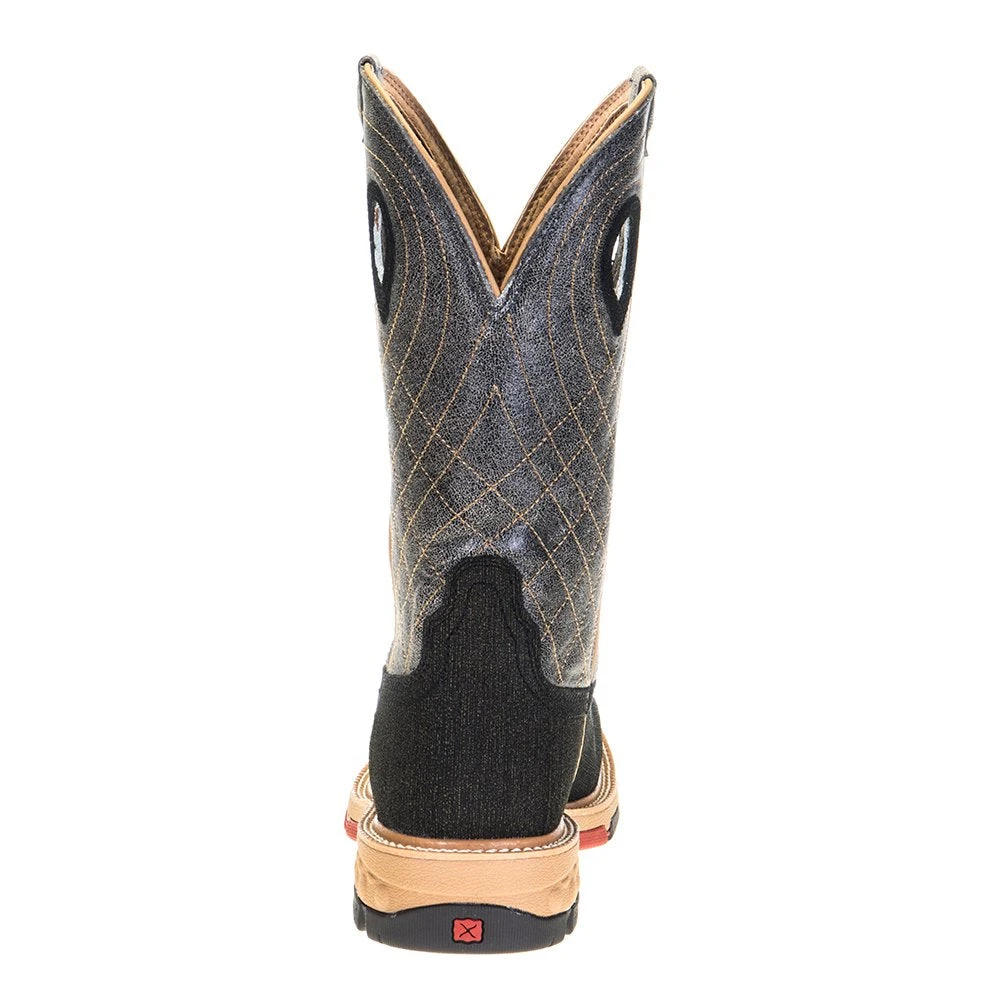 Twisted X Men's Rubberized Brown 12in. Grey CellStretch Alloy Toe Work Boots 4 Twisted X Men's Rubberized Brown 12in. Grey CellStretch Alloy Toe Work Boots - Image 4