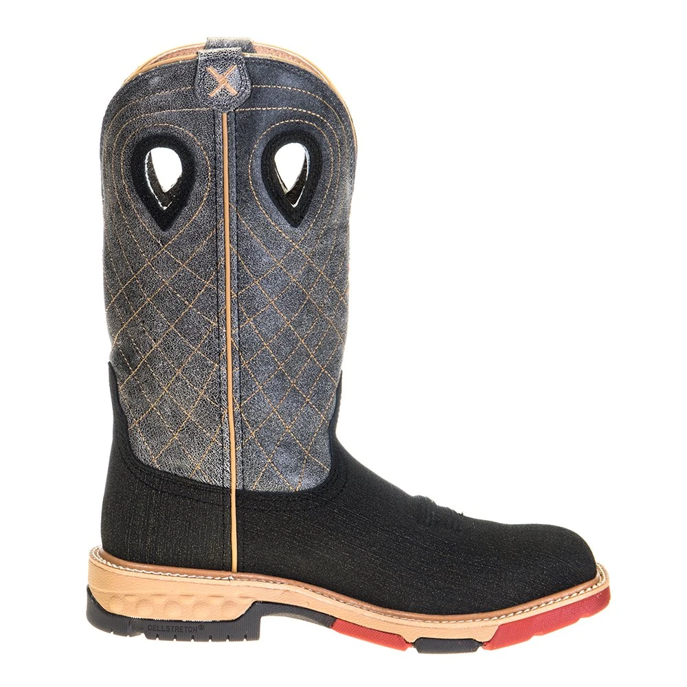 Twisted X Men's Rubberized Brown 12in. Grey CellStretch Alloy Toe Work Boots 5 Twisted X Men's Rubberized Brown 12in. Grey CellStretch Alloy Toe Work Boots - Image 5