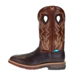 Twisted X Men's Smokey Chocolate 12in. Spice Top Alloy Toe Work Boot 7 Twisted X Men's Smokey Chocolate 12in. Spice Top Alloy Toe Work Boot -jeans shop MXBAW02 2