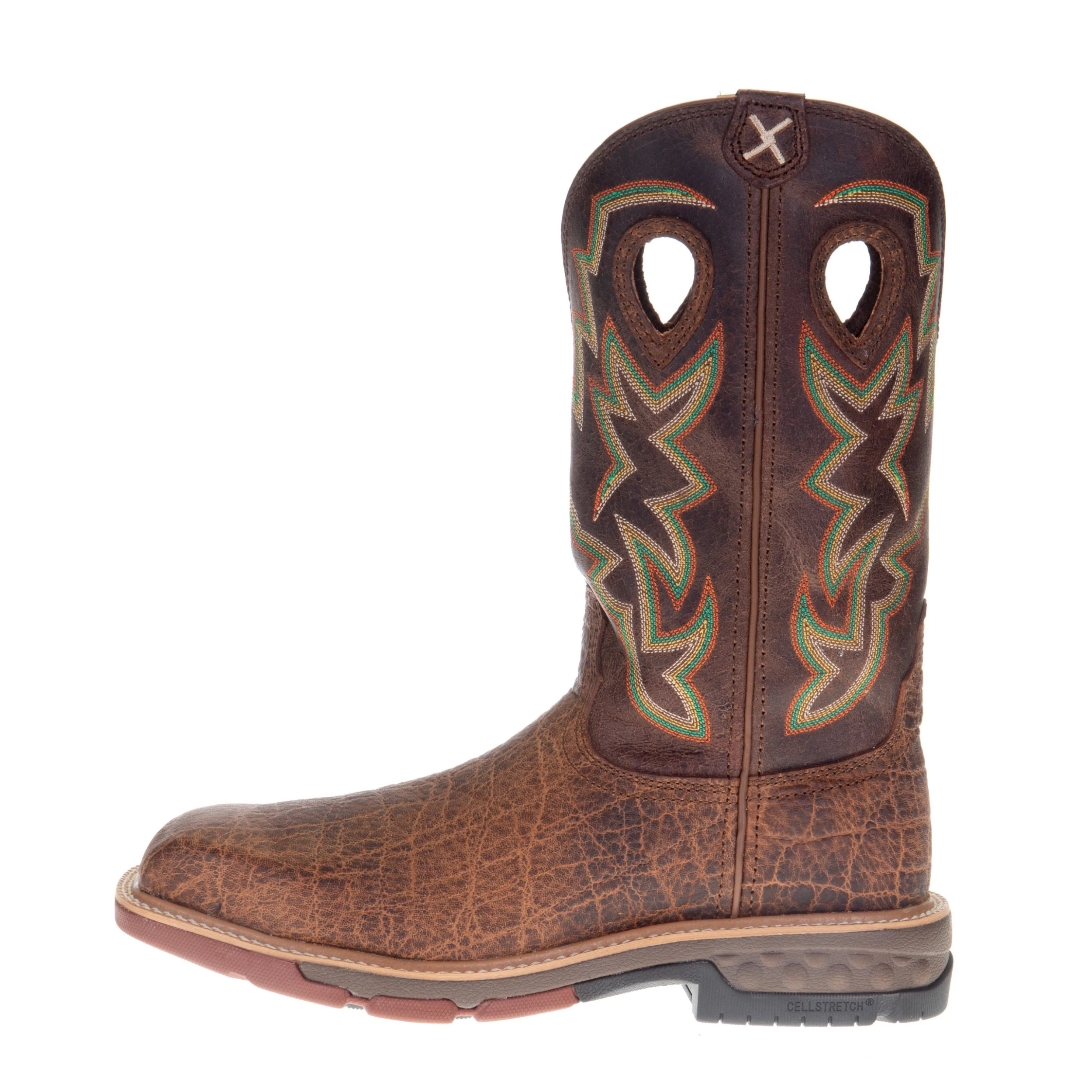 Twisted X Men's Tan Elephant Print 12in. Tan Top Nano Toe Work Boot 3 Twisted X Men's Tan Elephant Print 12in. Tan Top Nano Toe Work Boot - Image 3