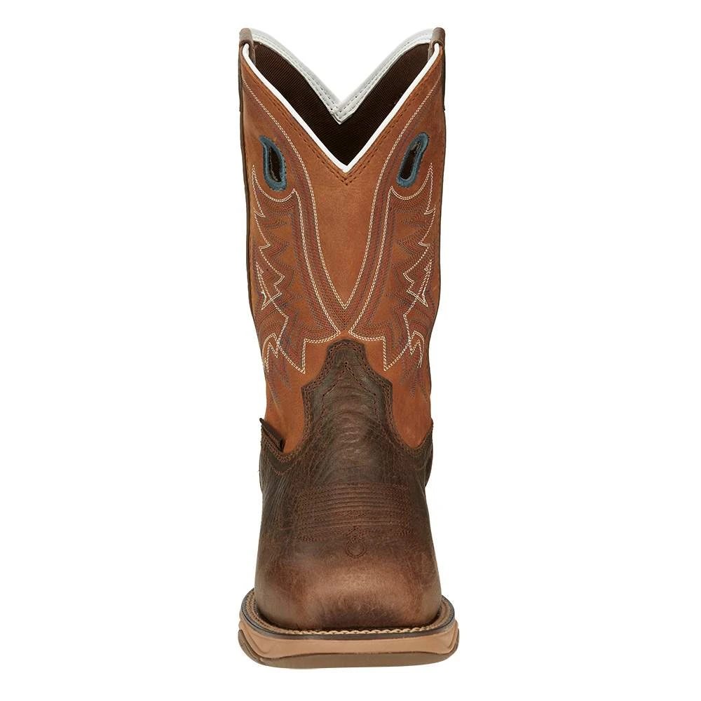 Tony Lama Men's 3R Lopez Brown 11in. Waterproof Square Steel Toe Work Boot 2 Tony Lama Men's 3R Lopez Brown 11in. Waterproof Square Steel Toe Work Boot - Image 2