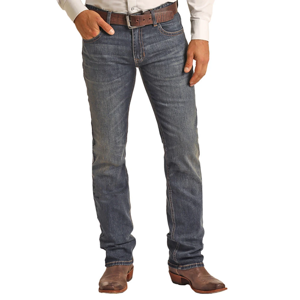 Rock N Roll Cowboy Men's Dale Brisby X & Roll Denim Revolver Jean 2 Rock N Roll Cowboy Men's Dale Brisby X & Roll Denim Revolver Jean - Image 2