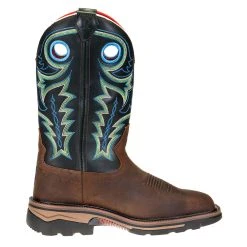 R. WATSON BOOTS R Watson Boots Men's R. Saddle Distressed Buffalo 12in. Emerald Green Top Square Steel Toe Work Boots 39 R. WATSON BOOTS R Watson Boots Men's R. Saddle Distressed Buffalo 12in. Emerald Green Top Square Steel Toe Work Boots -jeans shop RW1009ST 4