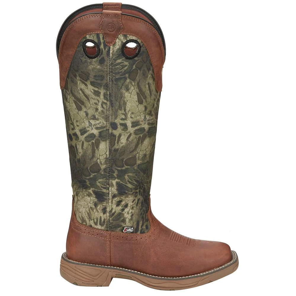 Justin Boots Men's Stampede Rush Strike Russet Woodlands Camo Snake Boot 4 Justin Boots Men's Stampede Rush Strike Russet Woodlands Camo Snake Boot - Image 4