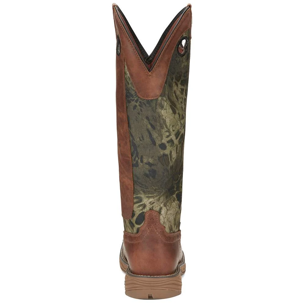 Justin Boots Men's Stampede Rush Strike Russet Woodlands Camo Snake Boot 5 Justin Boots Men's Stampede Rush Strike Russet Woodlands Camo Snake Boot - Image 5