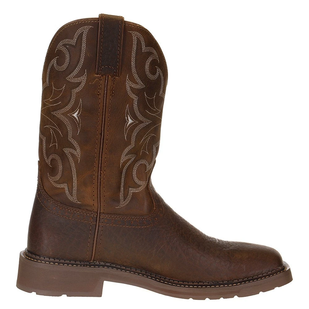 Justin Boot Company Men's Stampede Amarillo 11in. Cactus Top Soft Toe Work Boot 5 Justin Boot Company Men's Stampede Amarillo 11in. Cactus Top Soft Toe Work Boot - Image 5
