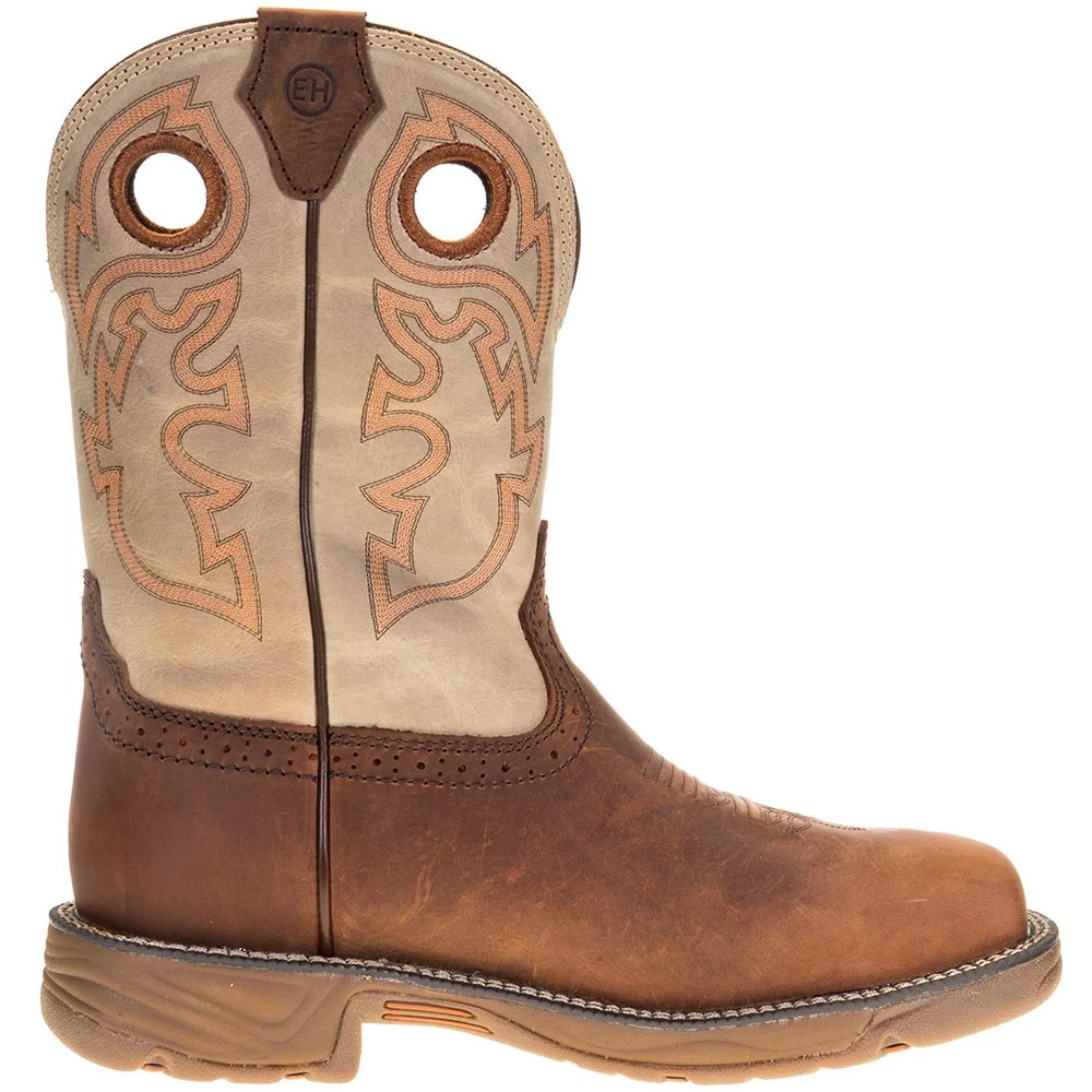 Justin Boots Men's Justin Stampede Rush Rust 11in. Cream Maldova Top Comp Toe Work Boot 5 Justin Boots Men's Justin Stampede Rush Rust 11in. Cream Maldova Top Comp Toe Work Boot - Image 5