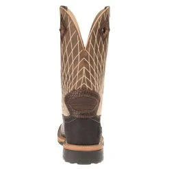 Justin Boot Company Men's Hybrid Whiskey Brown Croc Print 12in. -jeans shop WK4832 3