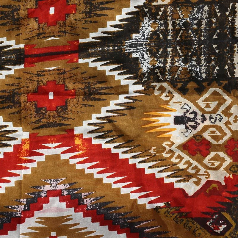 Wyoming Traders Men's Aztec Olive Green Wild Rag Scarf 2 Wyoming Traders Men's Aztec Olive Green Wild Rag Scarf - Image 2