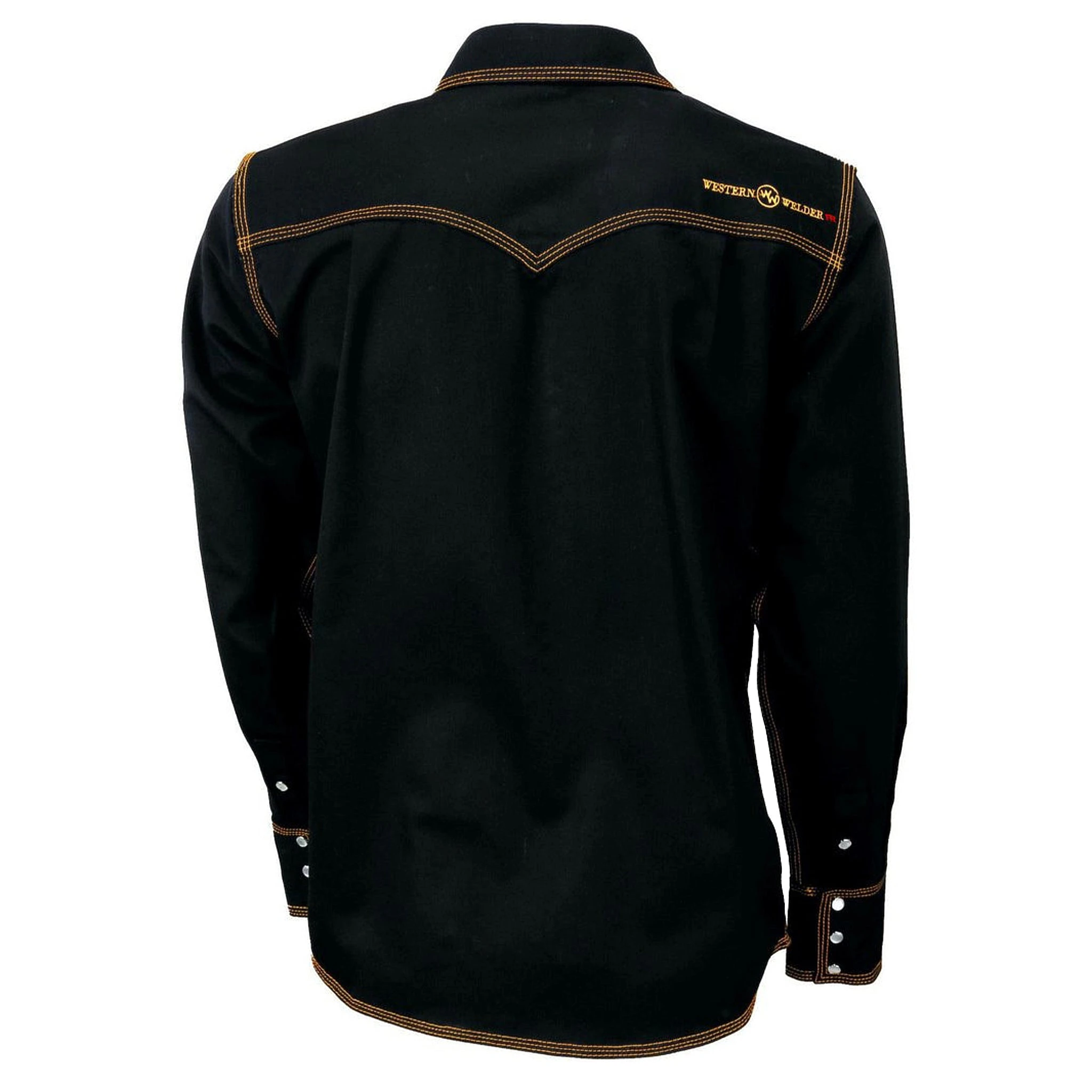 Western Welder Men's FR Yoke Triple Stitched Cotton Twill Welding Shirt 2 Western Welder Men's FR Yoke Triple Stitched Cotton Twill Welding Shirt - Image 2