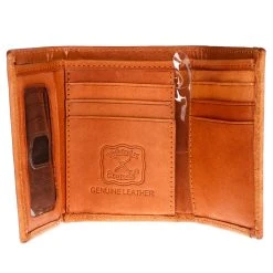Western Fashion Men's Floral Trifold Wallet With Tan -jeans shop XRC T6 3